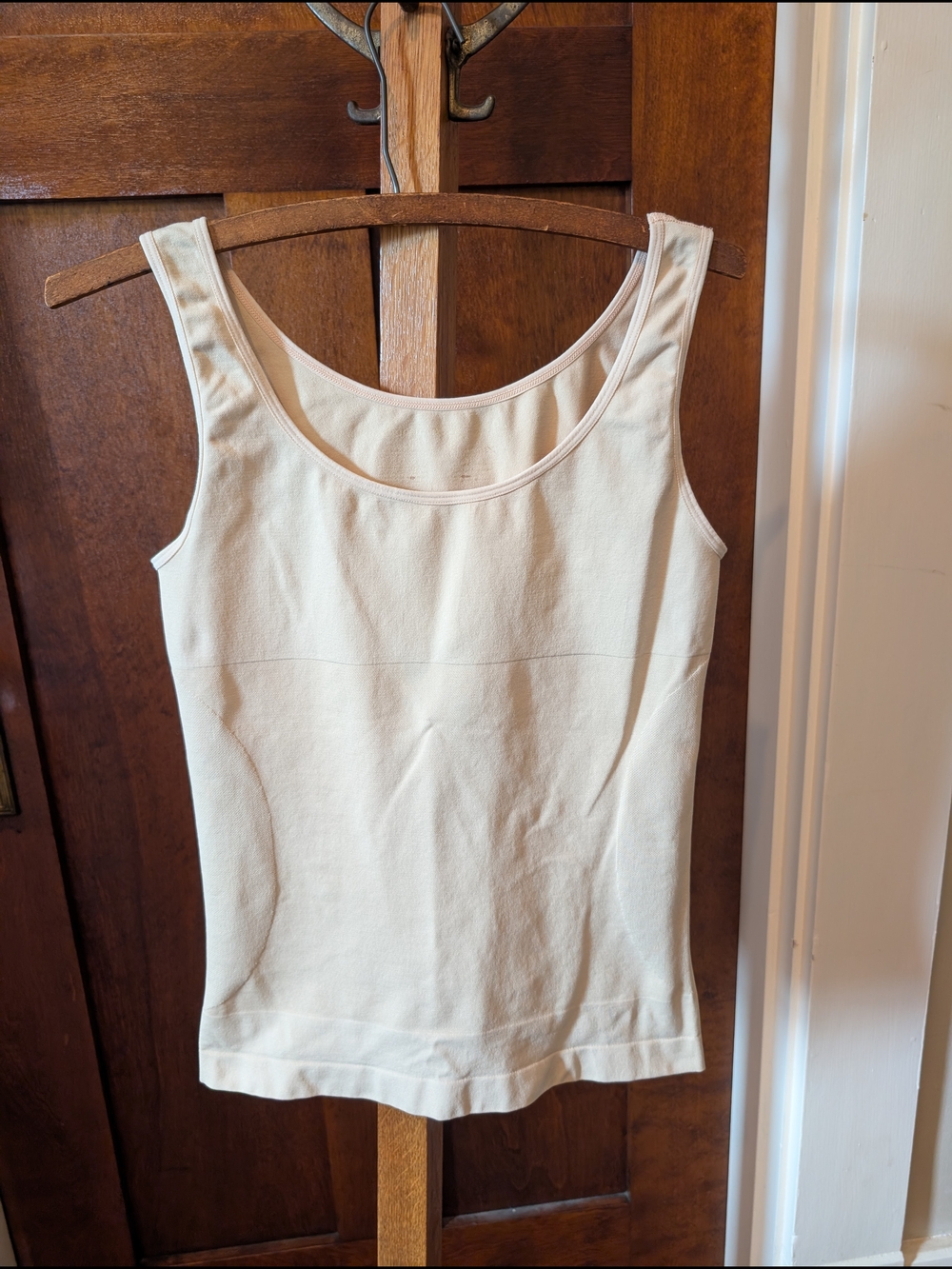 Shapermint Cream Scoop Neck Shaping Tank